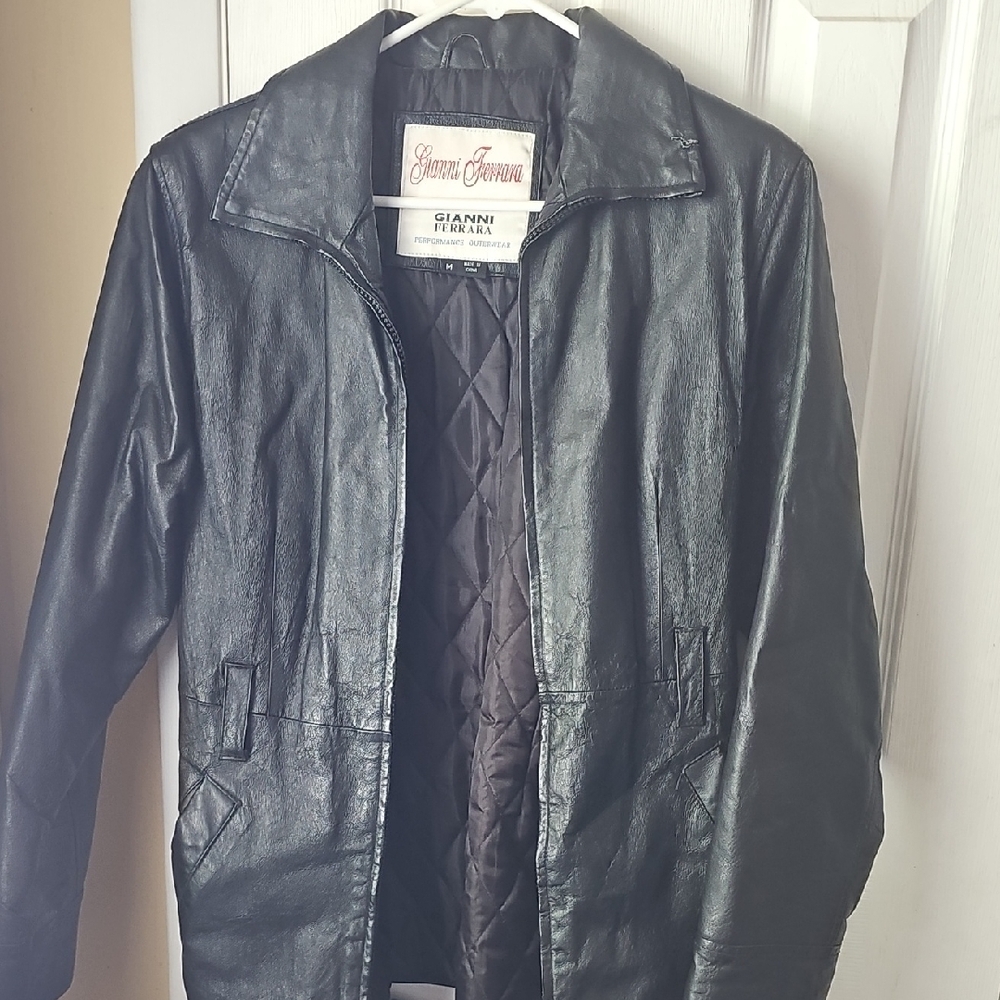 Gianni Ferrini Black Leather Jacket